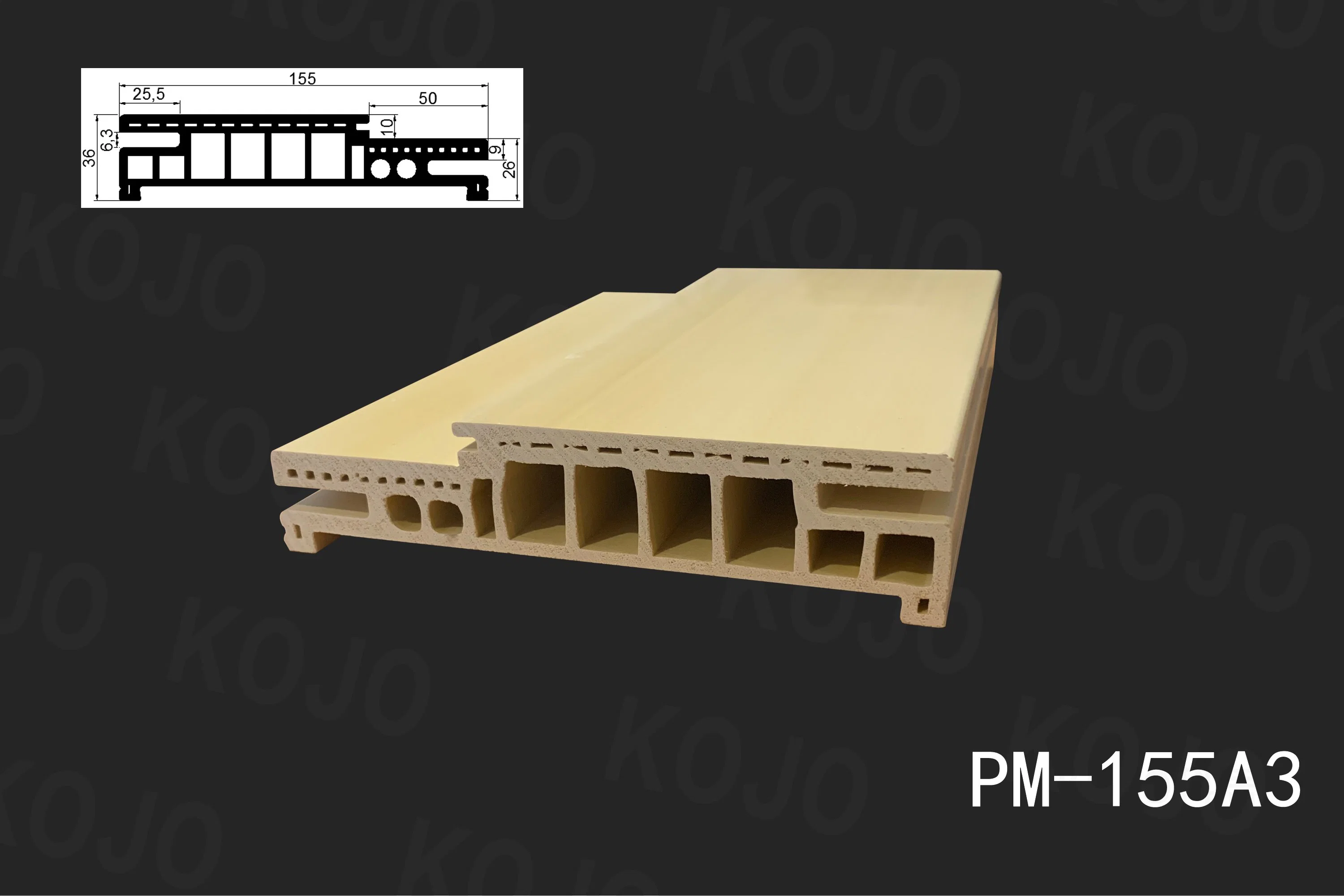 Hochwertiger WPC-Rahmen passend für 45mm-mm-WPC-Tür