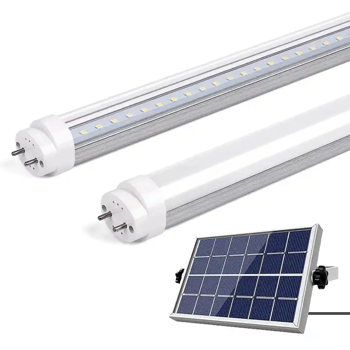 T5 con pilas, la luz del tubo LED T8 resistente al agua LA LUZ DEL TUBO LED de luz de emergencia de Energía Solar LED Solar