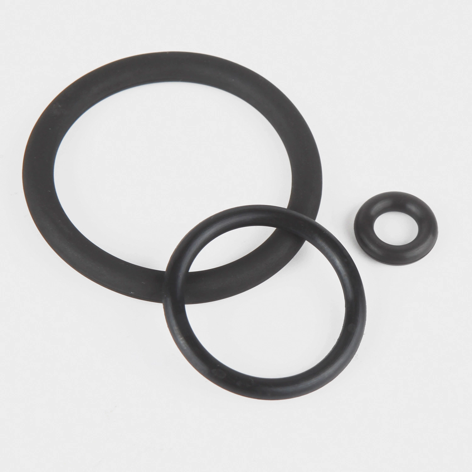 Vedante circular de borracha VMQ, de todos os tamanhos, de grau alimentar preto O-ring de silicone