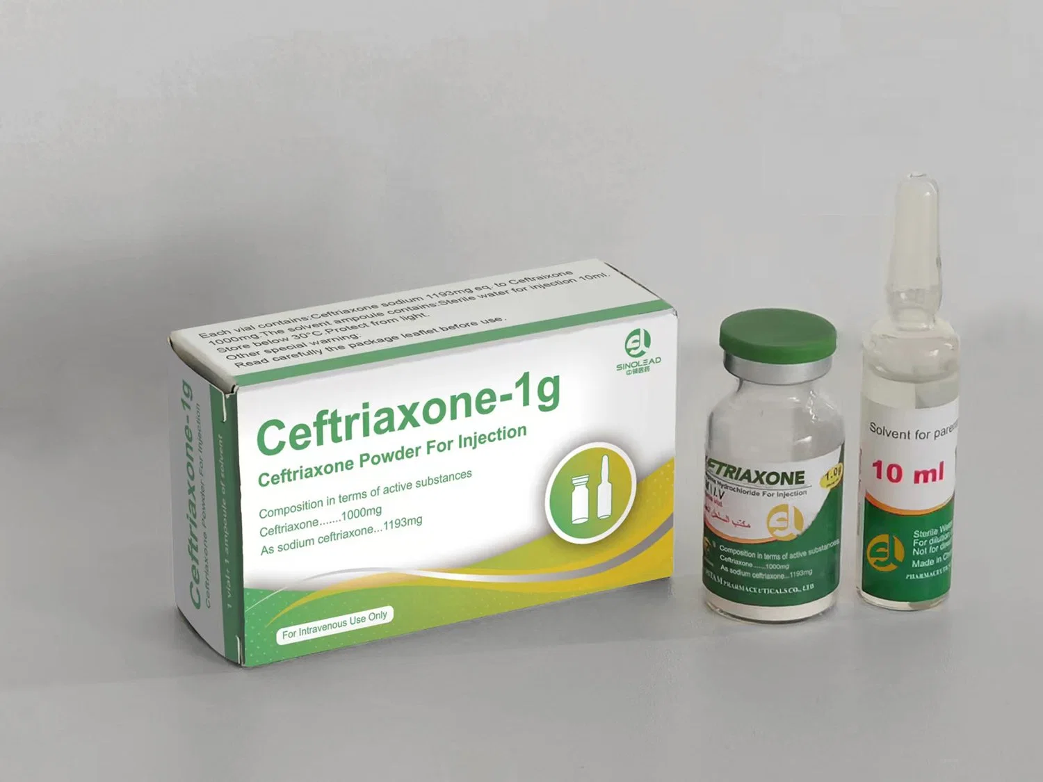 Certificado GMP / Ceftriaxona Sódica para Inyección 1g