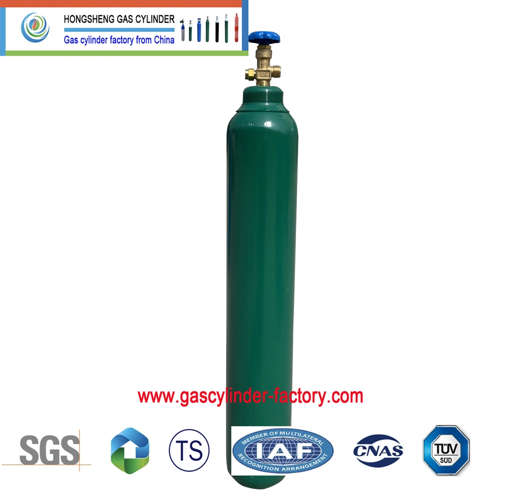 ISO9809-1 Standard 10L 20L 40L 47L 50L gaz acier inoxydable Bouteilles avec azote gazeux industriel