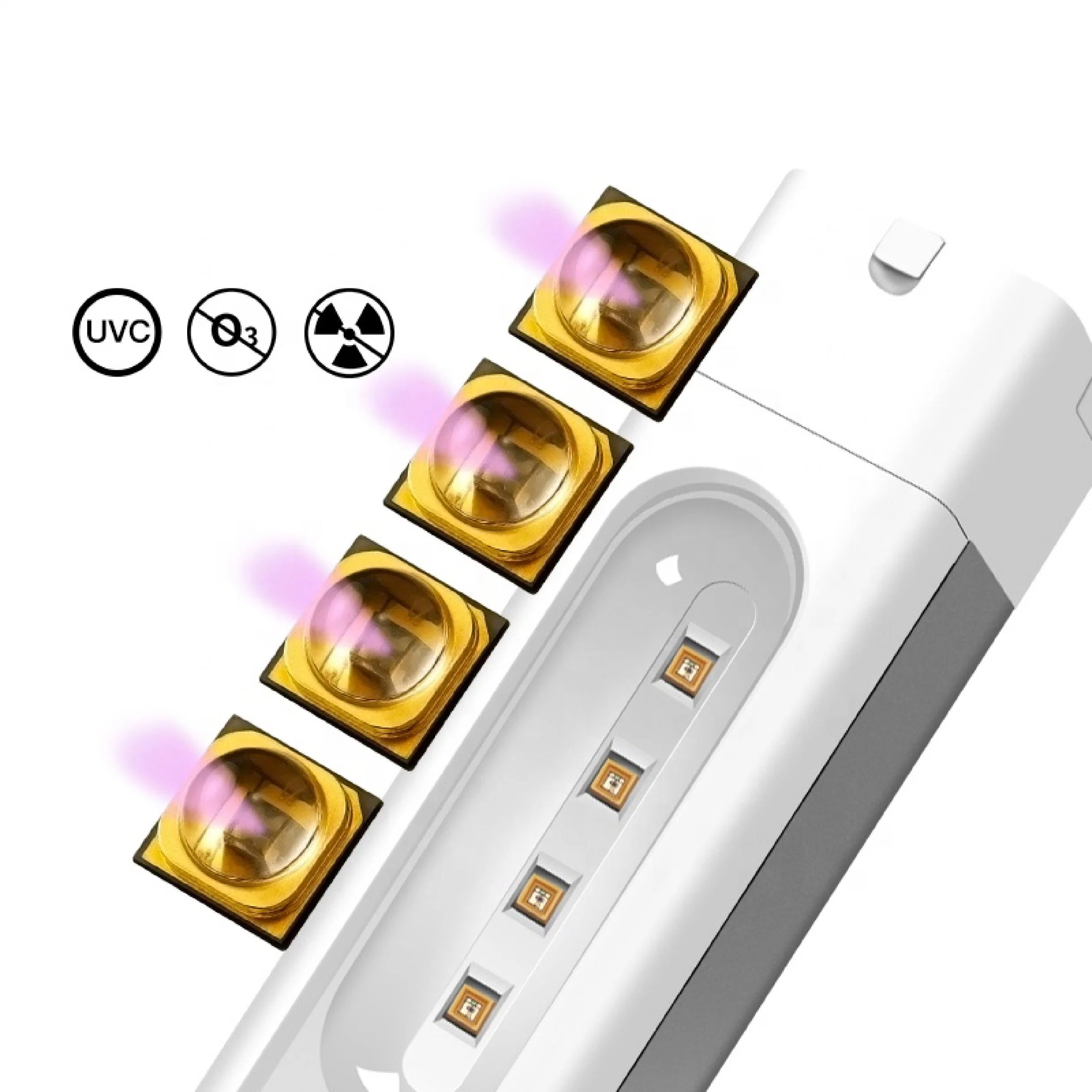 Desinfecção 270nm Homeuse-285nm UV LED de esterilização sem ozono nenhuma radiação germicida ultravioleta de luz da lâmpada UV portátil