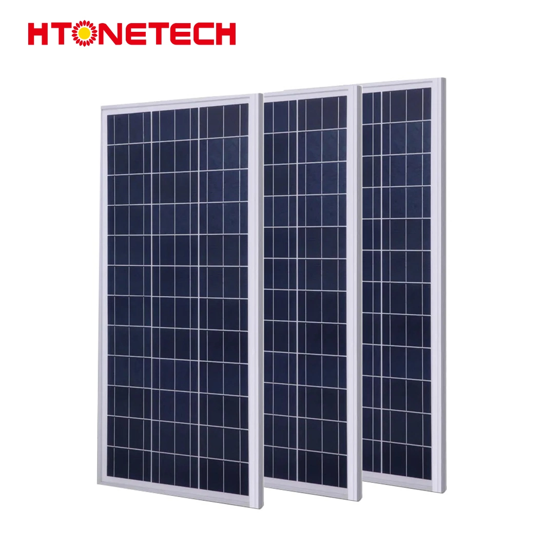 Htonetech 150W Monocrystalline Solar Panel Factory Small flexible Solar Panel China Doble vidrio Tipo células solares silicio policristalino