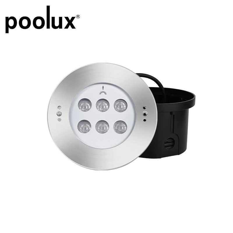 2022 Poolux 316 Acero inoxidable 18W IP68 LED sumergible submarino Luz de la piscina