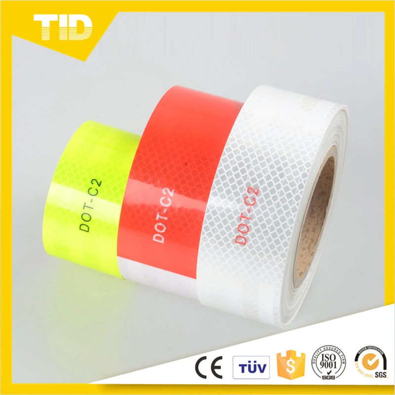 White Self Adhesive DOT-C2 Reflective Tape