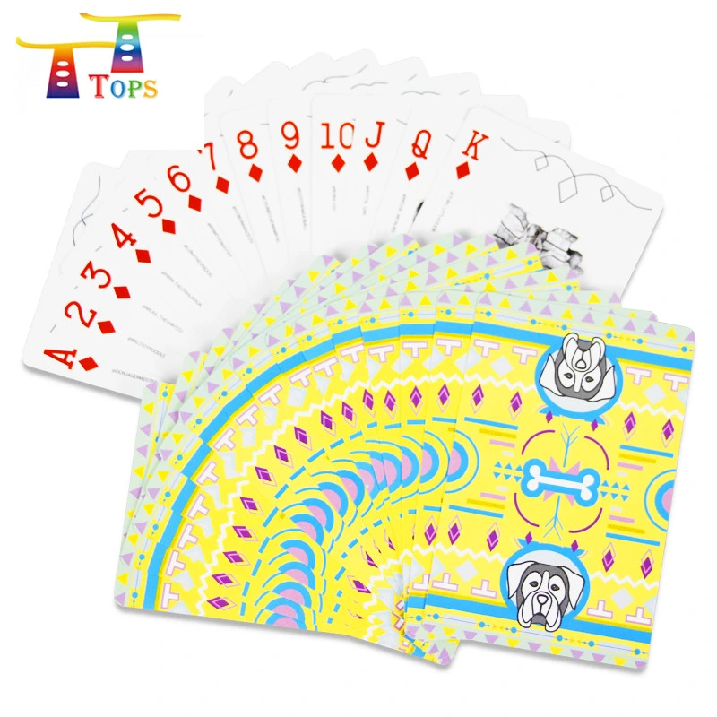 Carte personnalisée de jeu d'emballage de haute qualité pour enfants cartes de jeu pour enfants Carte papier flash