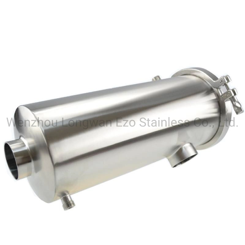 Stainless Steel Sanitary Hygienic Well Sceen Jacket Filter Strainer for Milk Water Beverage