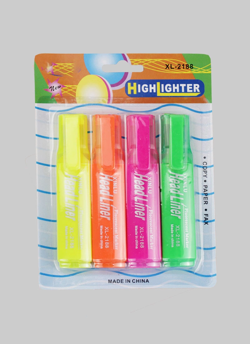 4mm Colors Highlighter Marker with Multicolour Environmental Easy to Carry Clip Small Shape