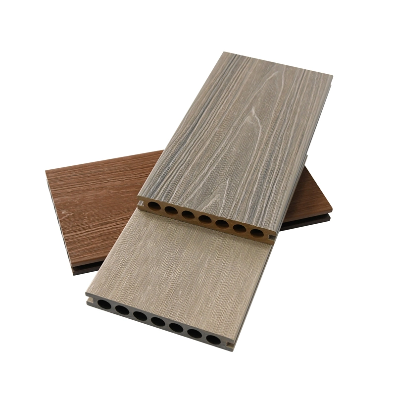 Hot Selling Co-Extrusion New Generation Walnut Courtyard Waterproof WPC Wood Composite Plastic Decking