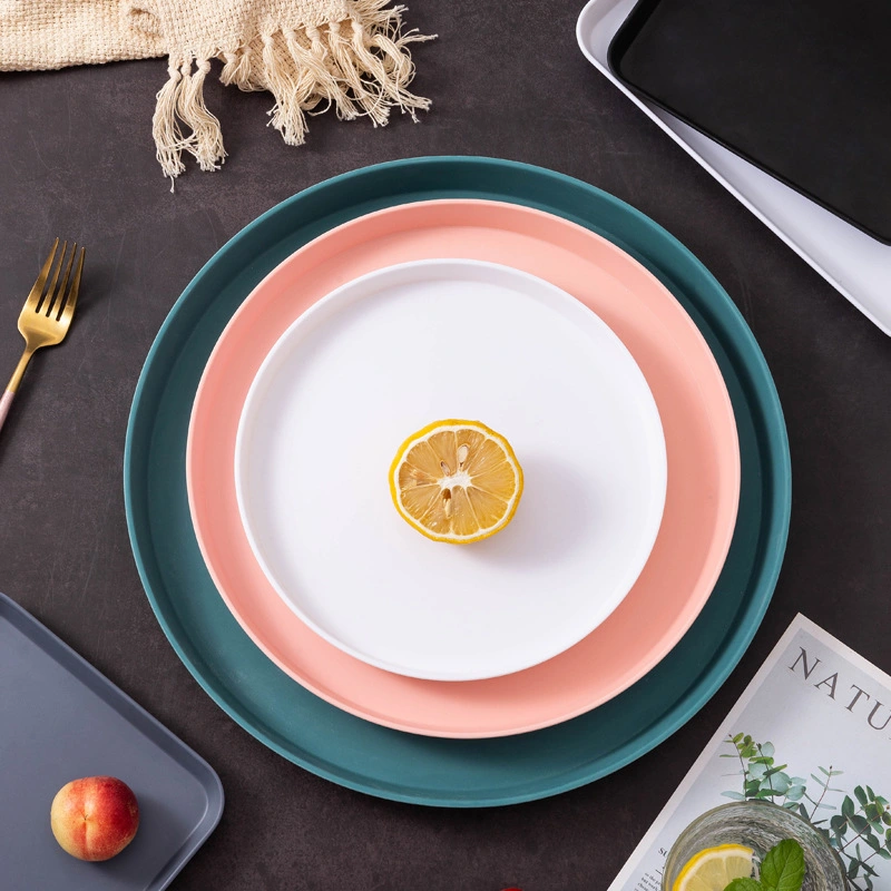 High quality/High cost performance  Nordic Style Matte Round Tableware Western Modern Dinner Plate Set