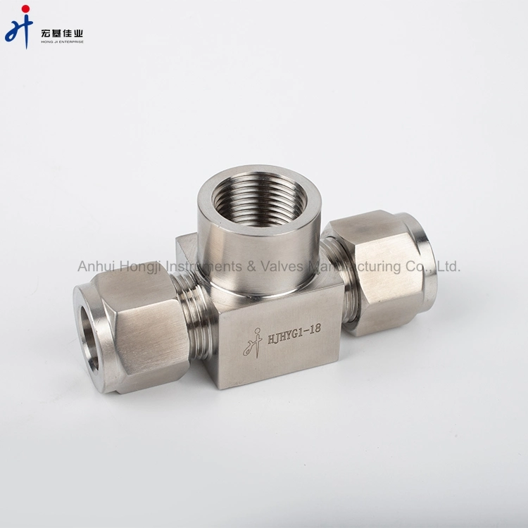 NPT1/4 High quality/High cost performance SS316 Tee-Type Tube Union Adapter