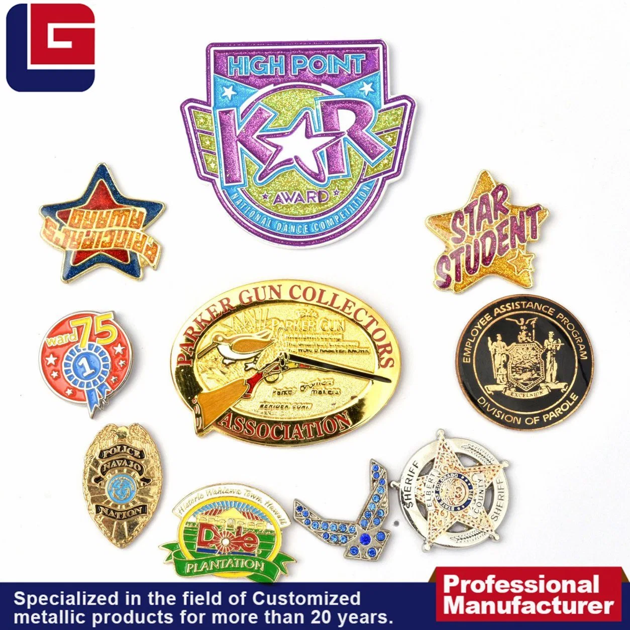 Wholesale/Supplier Lovely Zinc Alloy Rainbow Pin Badge