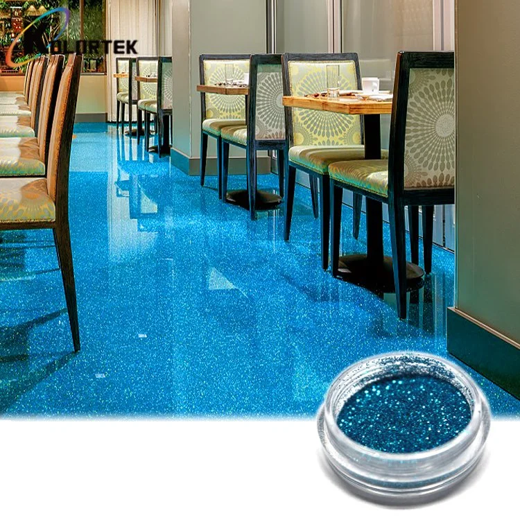 Glitter Wholesale/Supplier 3D Metallic Epoxy Resin Flooring Glitter Supplier