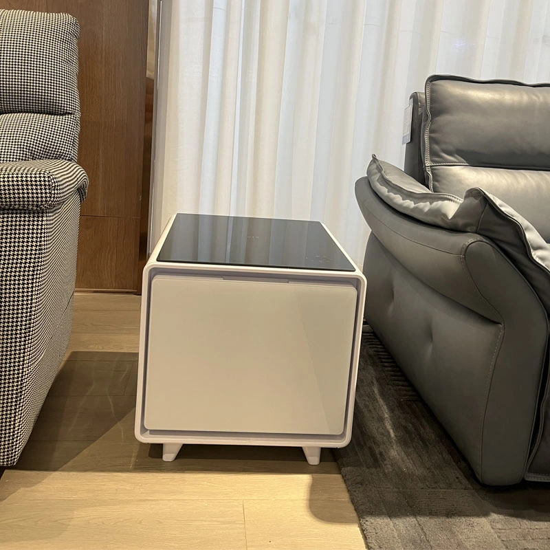 Table Fridge and Bedroom Nightstand with Wireless Charger and USB Charger