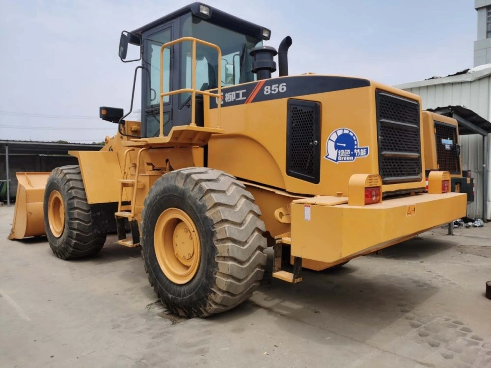 856 أعمال التعدين Mini Cummins Payloader الصين ماكينات تشييد اللودر المعدات Liugong Brand المستعملة Wheel Loader Liugong Clg836 Clg855 Clg856 سعر البيع