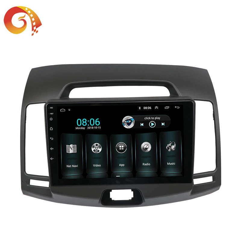 Usine de l'audio stéréo d'Android GPS système de musique de Radio Navigation Media Player pour voiture Hyundai Elantra