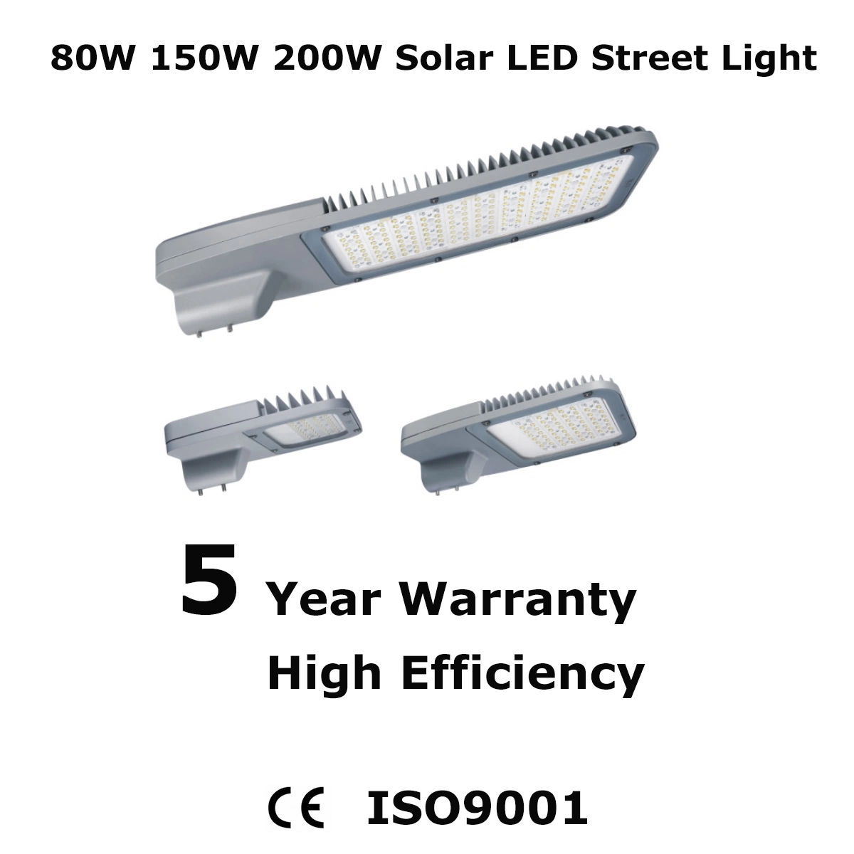 Luz de estrada LED para exterior em alumínio Solar Cast