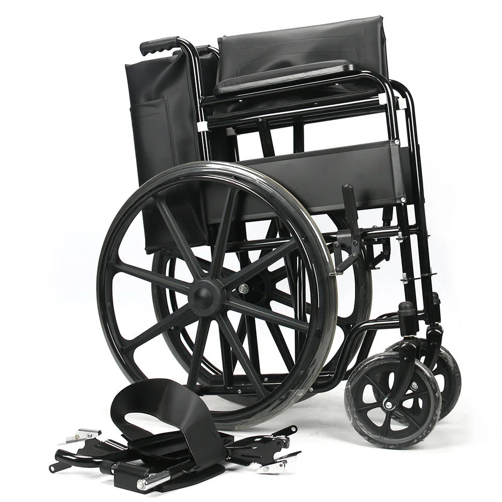 Folding Customized Brother Medical Steel Powder Coating Lightweight Hospital Wheelchair