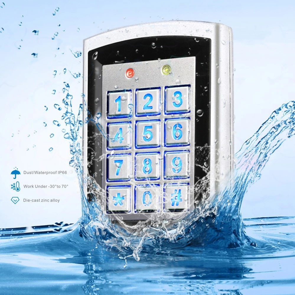 Access Control Keypad Standalone Waterproof Metal Case RFID Card 125kHz Epoxy IP68