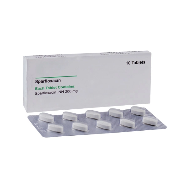 Планшетные ПК Sparfloxacin 200mg Bp USP IP-Китай фармацевтической GMP