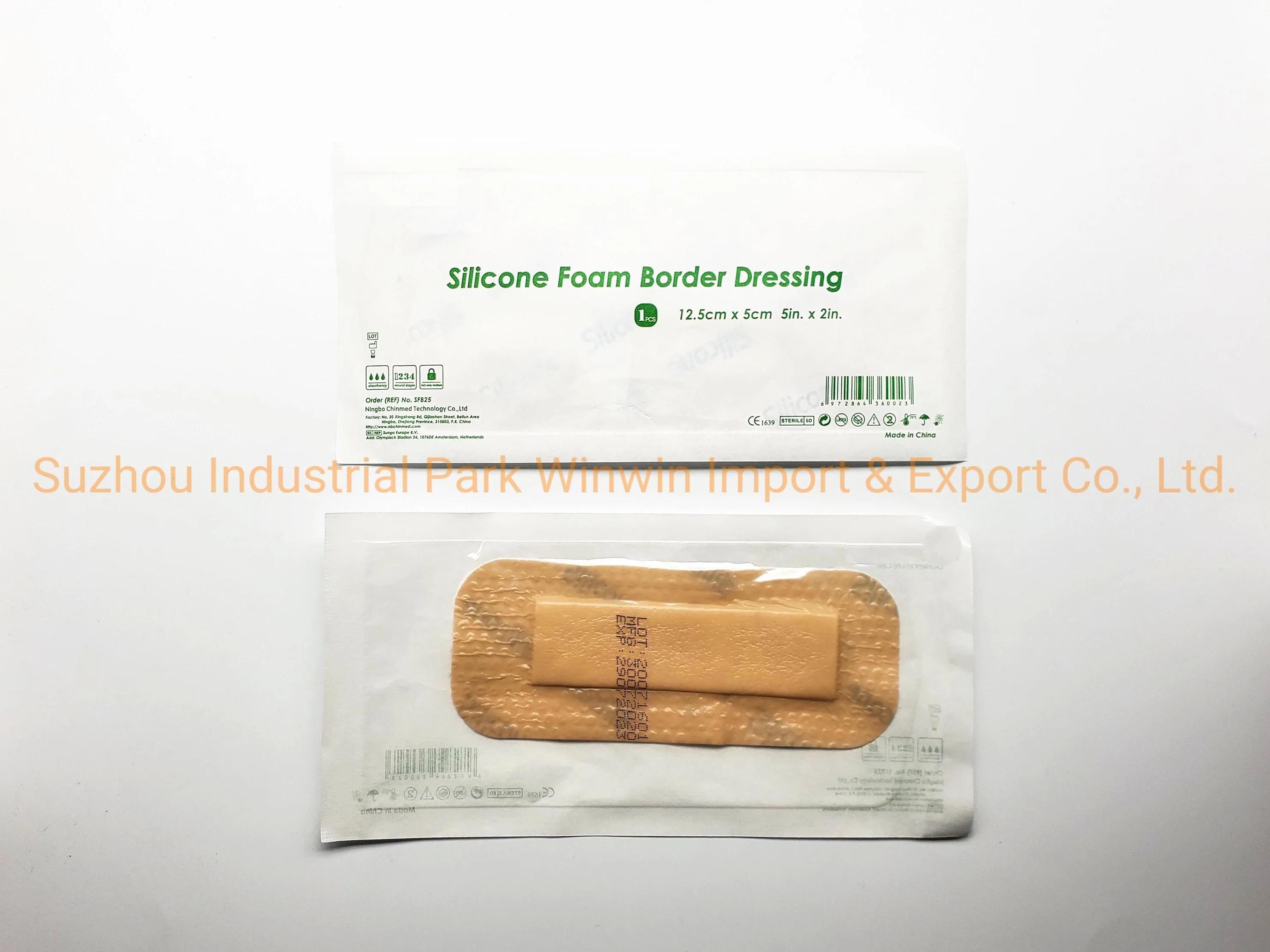 Medical Wound Dressing Silicone Gel Foam Dressing Waterproof Gentle Border