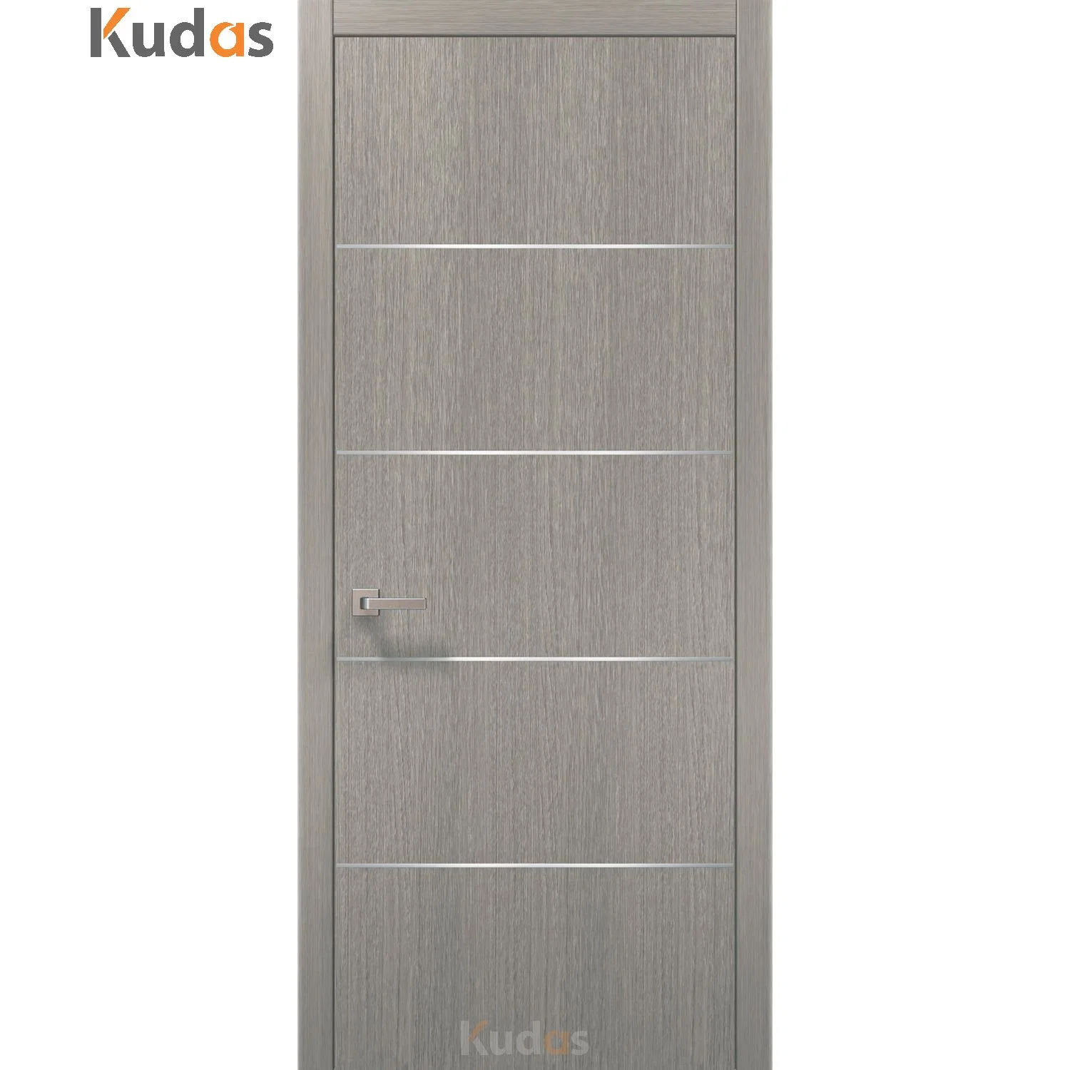 Kudas Foshan Home Interior Anti-Theft Simple Plywood Natural Oak Wooden Door for House