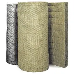 Thermal Insulation Rock Wool Blanket with Wire Mesh 100kg Density
