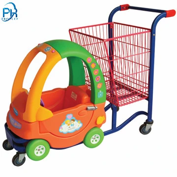 Chariot poussette pour enfants avec petites voitures