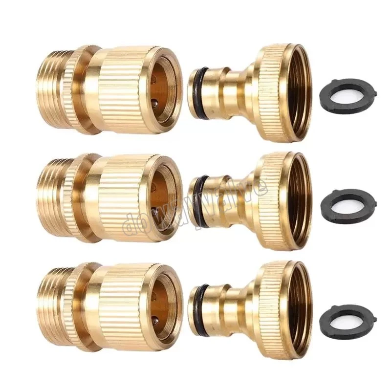 Solid Brass 3/4 Inch G Thread Easy Connect Fittings Quick Connect