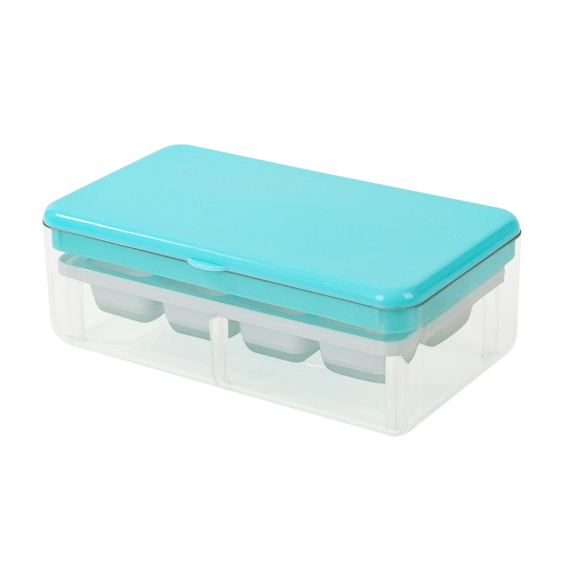 Ice Cube Tray Silicone Ice Tray Easy-Release Flexible 8 Ice Cube Molds