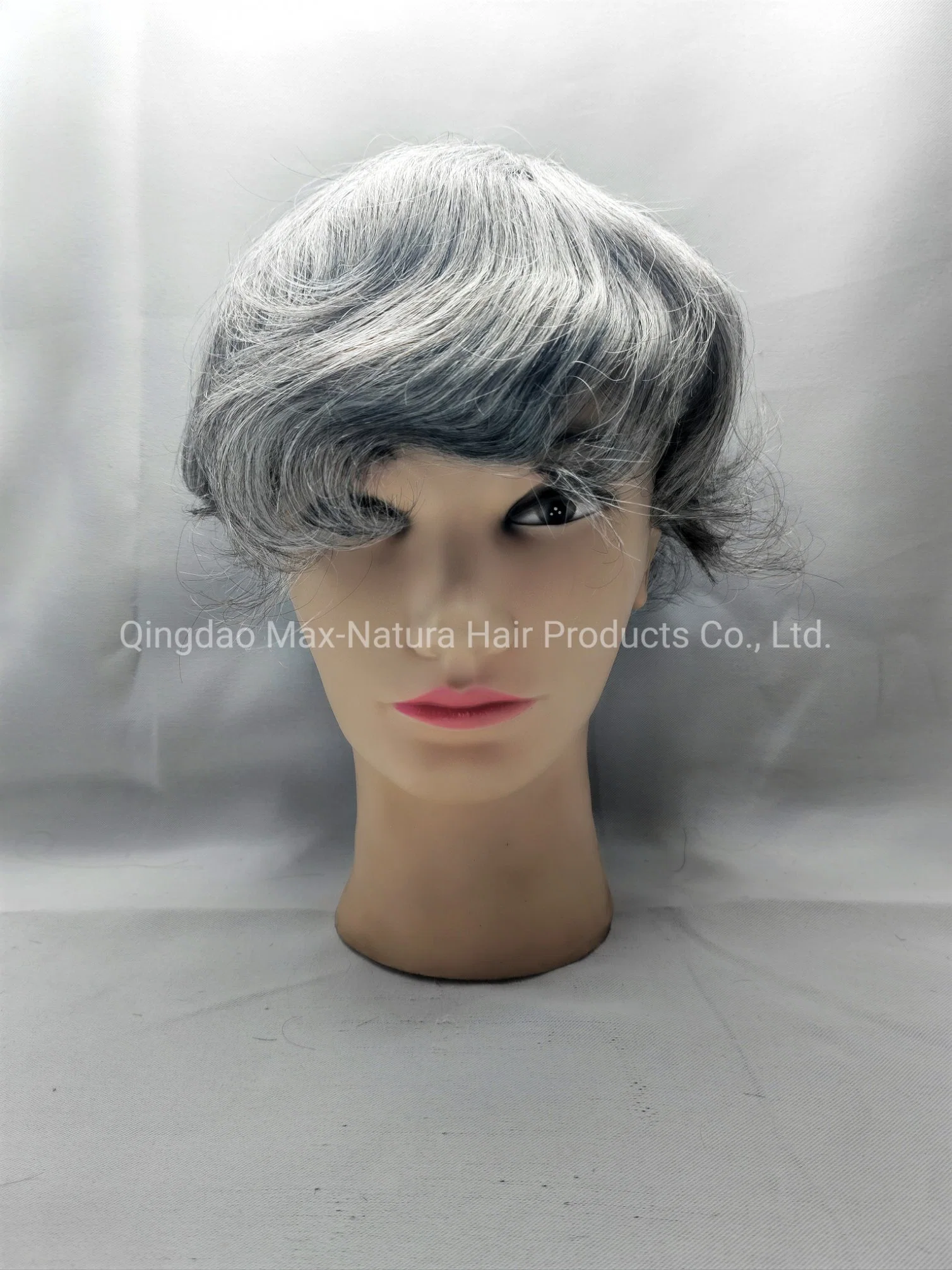 Most Durable Welded Mono Base Custom-Made Hair System with Swis-Lace-Front and Remy-Human-Hair