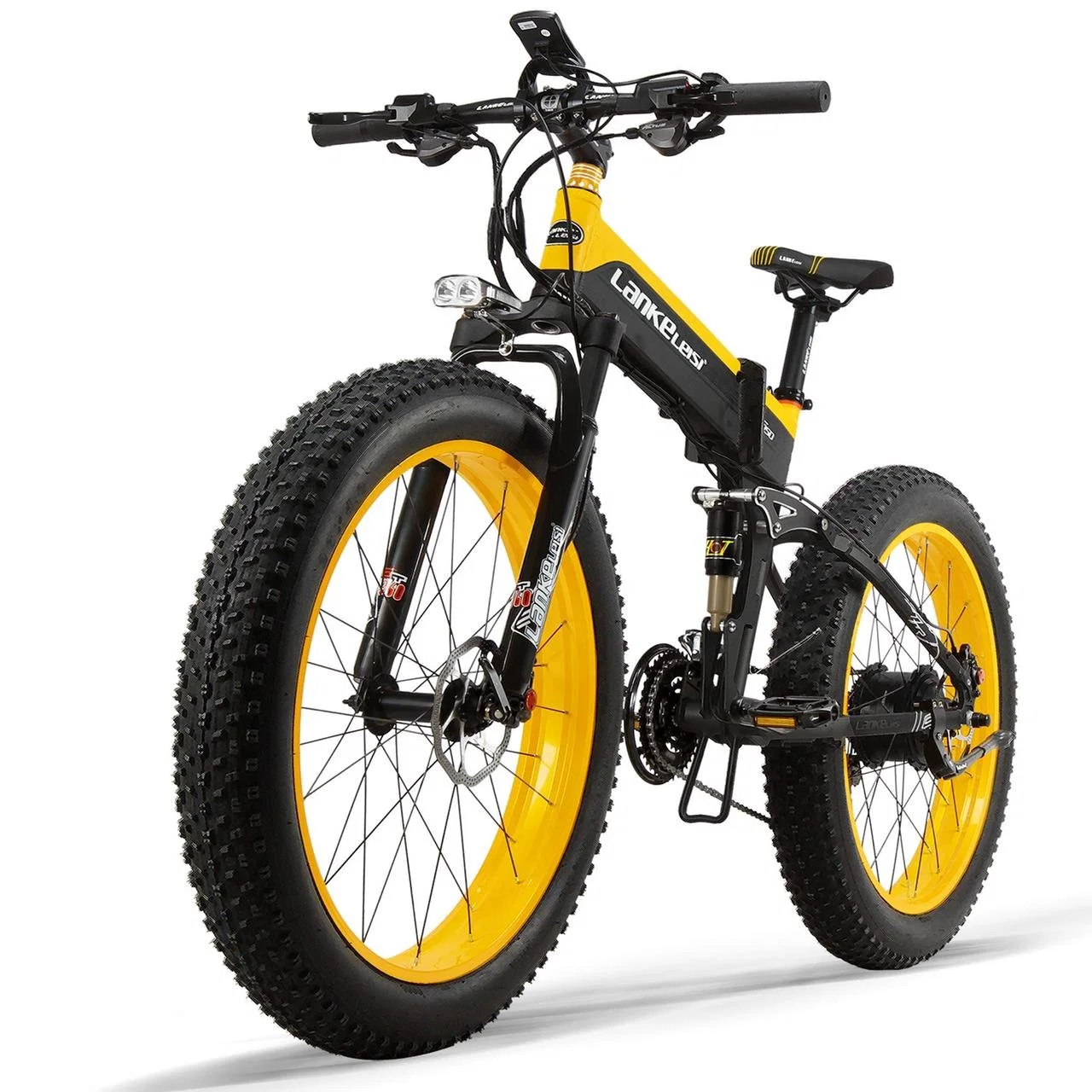 26 " vélo électrique Pliant Vélo de Montagne Vélo Electric City avec frein à disque sans balai de 500W E Bike