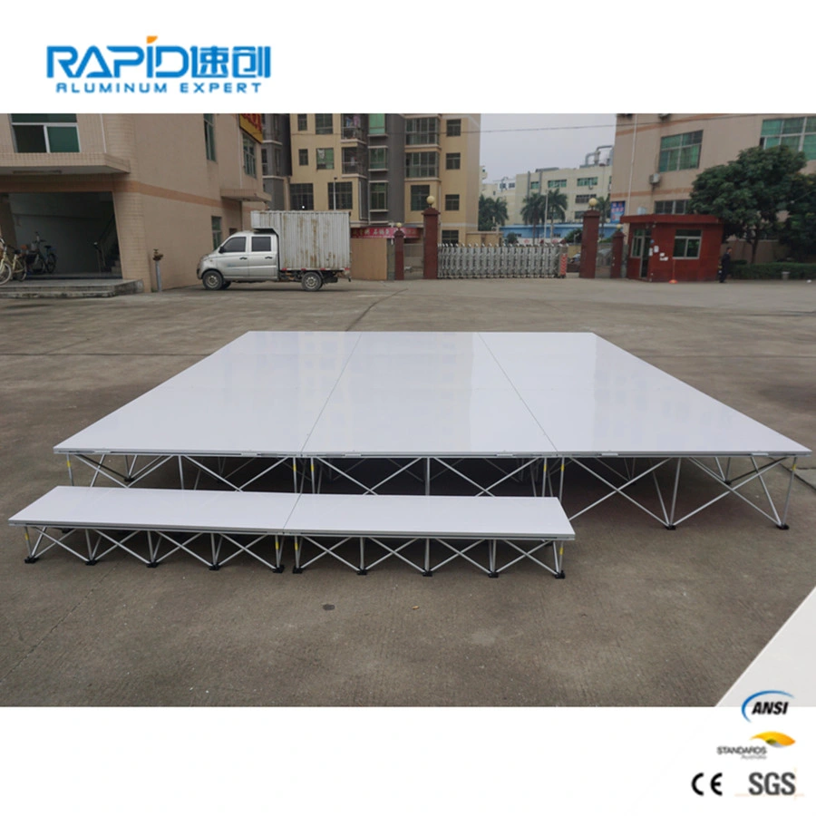 Aluminum Portable Outdoor Event Glass Exhibition Display Concert Acrylic Stage