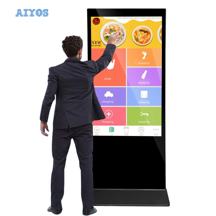 CE FCC RoHS 55 Inch Interactive Board Advertising Screen Display Player