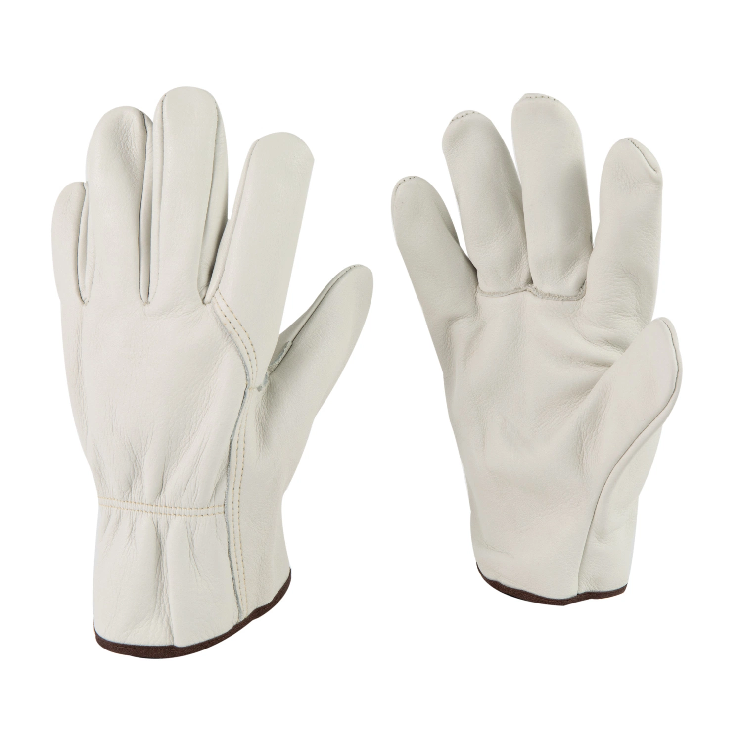 Top Cow Grain Leather Wing Thumb Unlined Driver Gloves