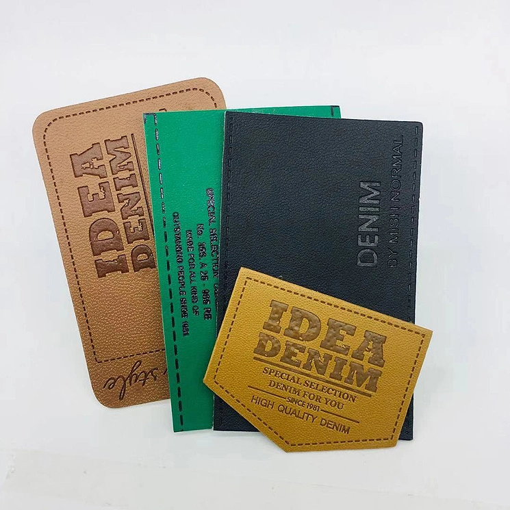 Quality Custom Decorative Logo Leather Label PU Tag for Garment Accessories