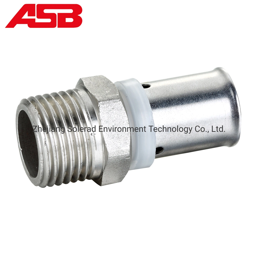 En ISO21003 Cw617n Pressfittings aus Messing für Mehrschichtrohre