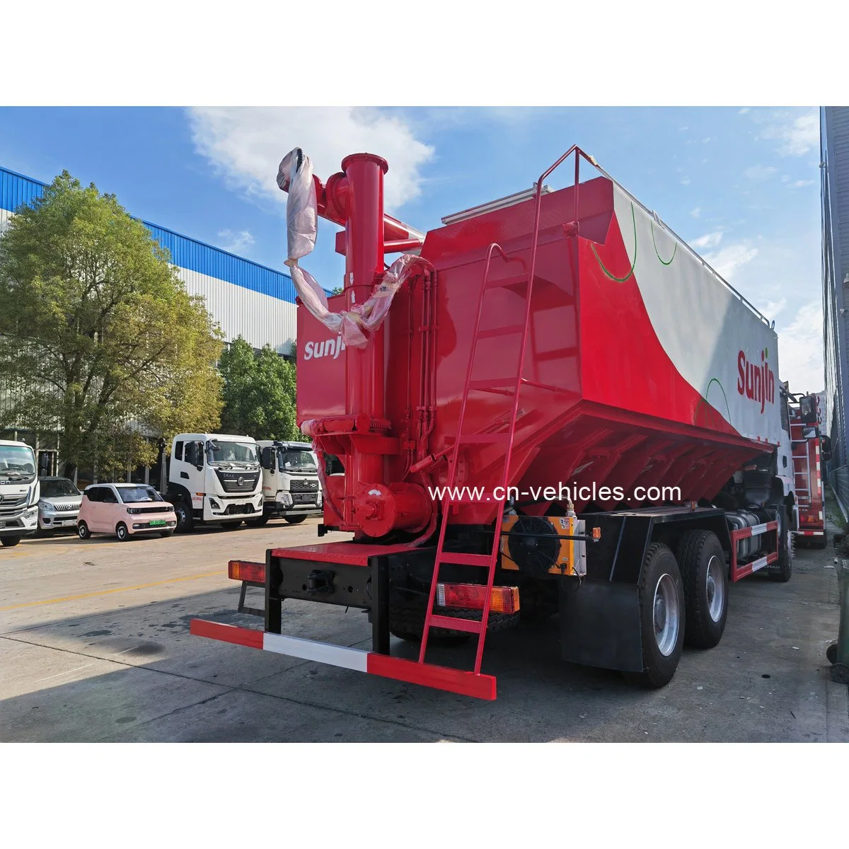 Shacman H3000 tanque de cemento a granel Transporte de grano Alimentación a granel Camión cisterna