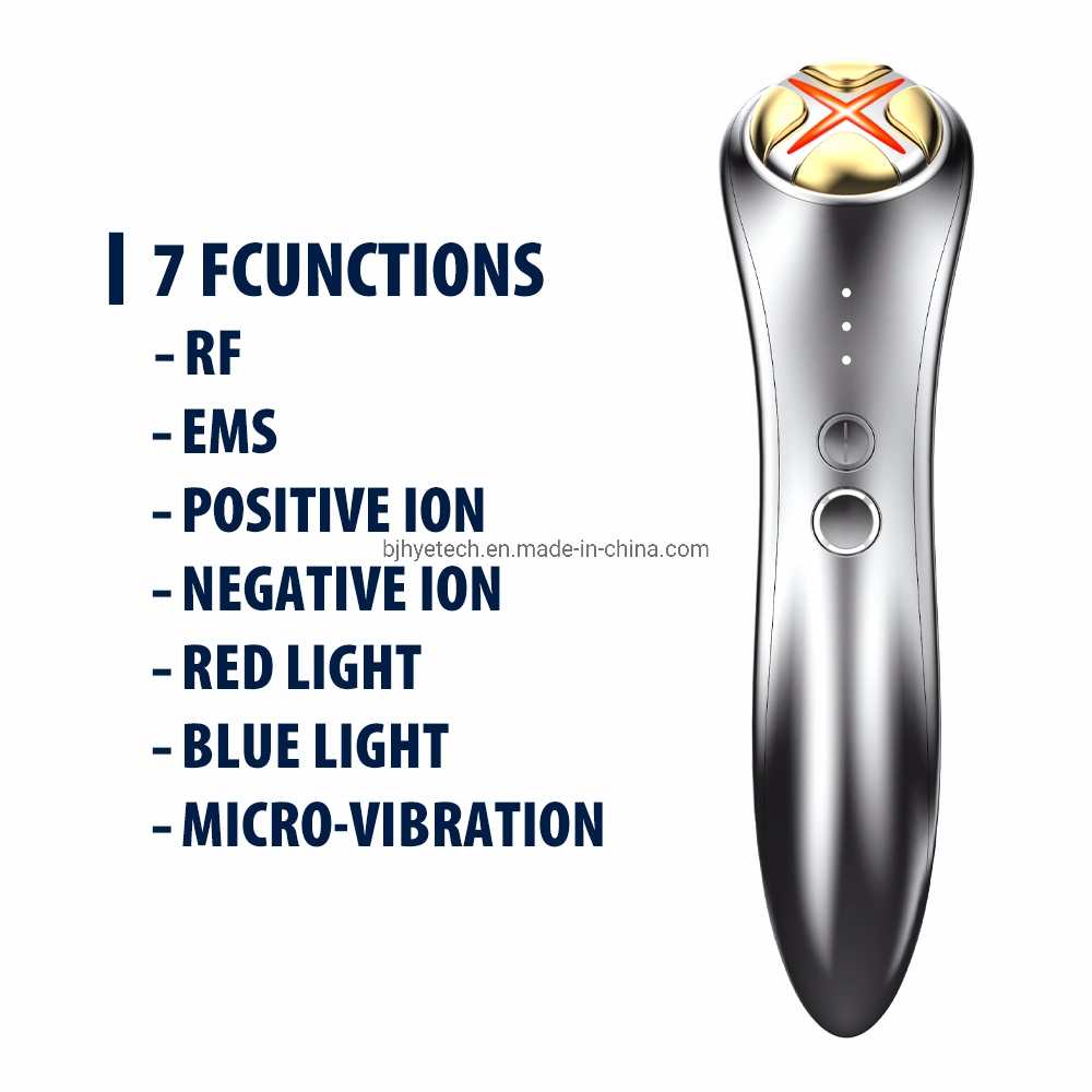 RF Anti-Wrinkle Beauty Instrument EMS Beauty Device Red Blue Light Therapy Beauty Machine Micro Current Micro Vibration Skin Care