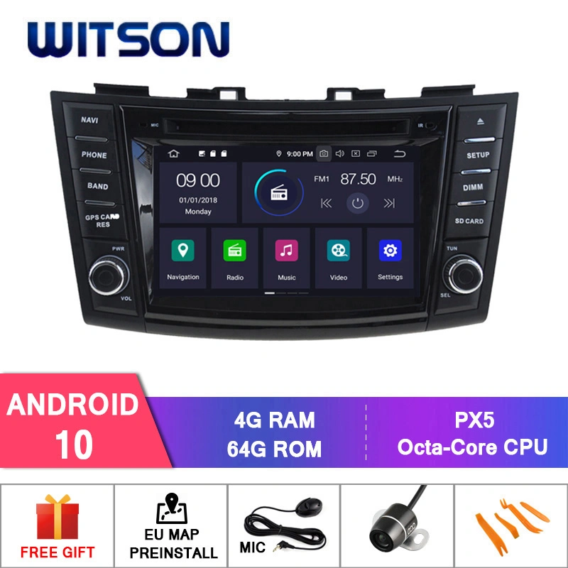 Witson Android 10 Car DVD GPS for Suzuki Swift 2012 Vehicle Multimedia