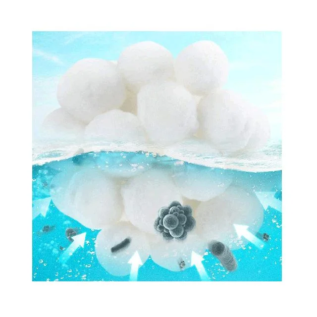 Manufacturers Direct Cotton Polyester Fiber Filter Balls for Swimming Pools