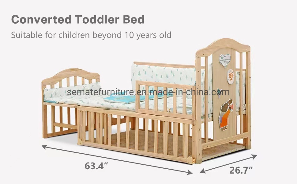 Регулируемый 4-в-1 с откидным верхом Mini в этом комплексе с Переносной комплект для переоборудования детская кроватка из дерева с колеса/регистрации/изменение в таблице дизайн