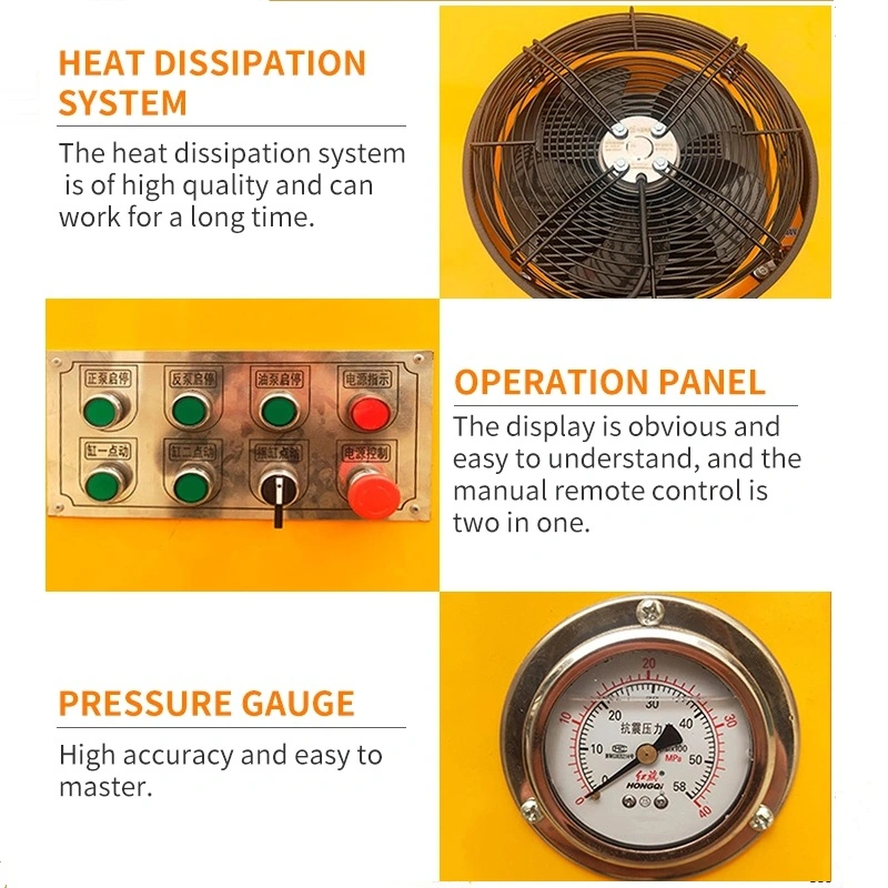 SY Hbt6013c-5 70m3/H Equipamento de construção bomba elétrica de reboque de betão para Preço de venda