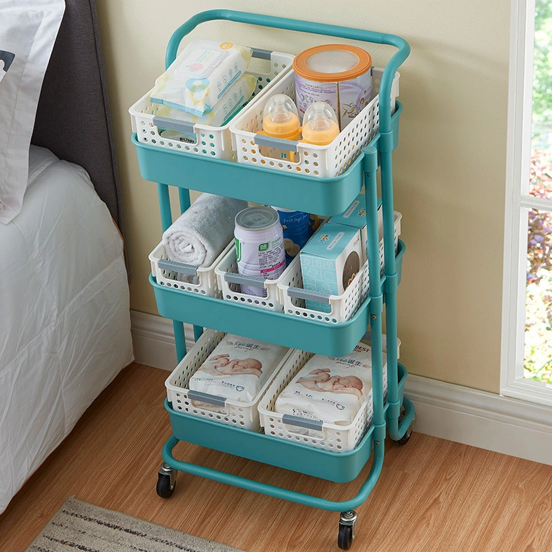 3 Tier Home Organizer Rolling Kitchen Storage Rack Trolley Cart Mit Rädern