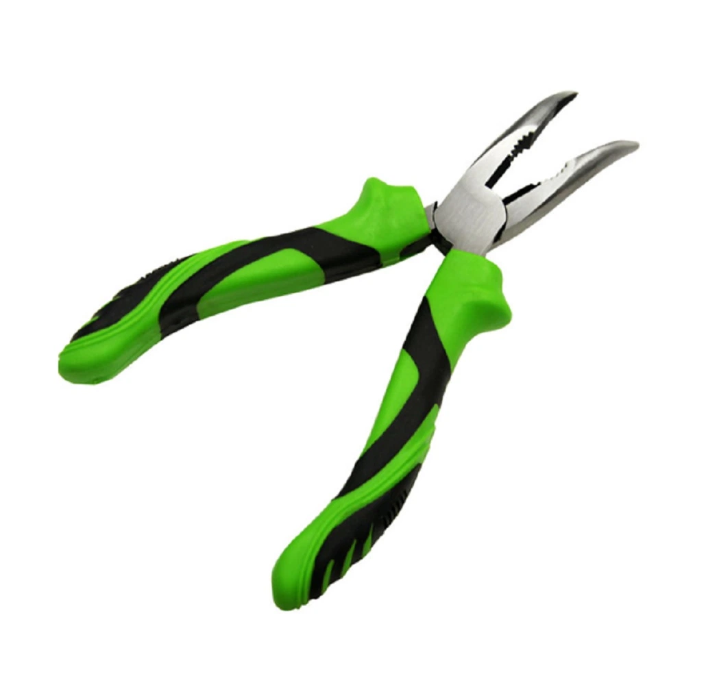 8 Inch Bent&Curved Needle Nose Pliers with Ergo Handles