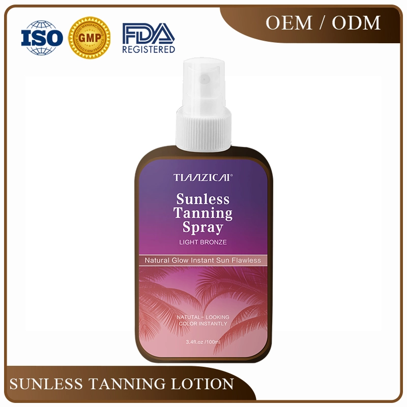 Private Label Organic Self Tanner Spray Body Tanning for a Gradual and Natural Sunless Tan