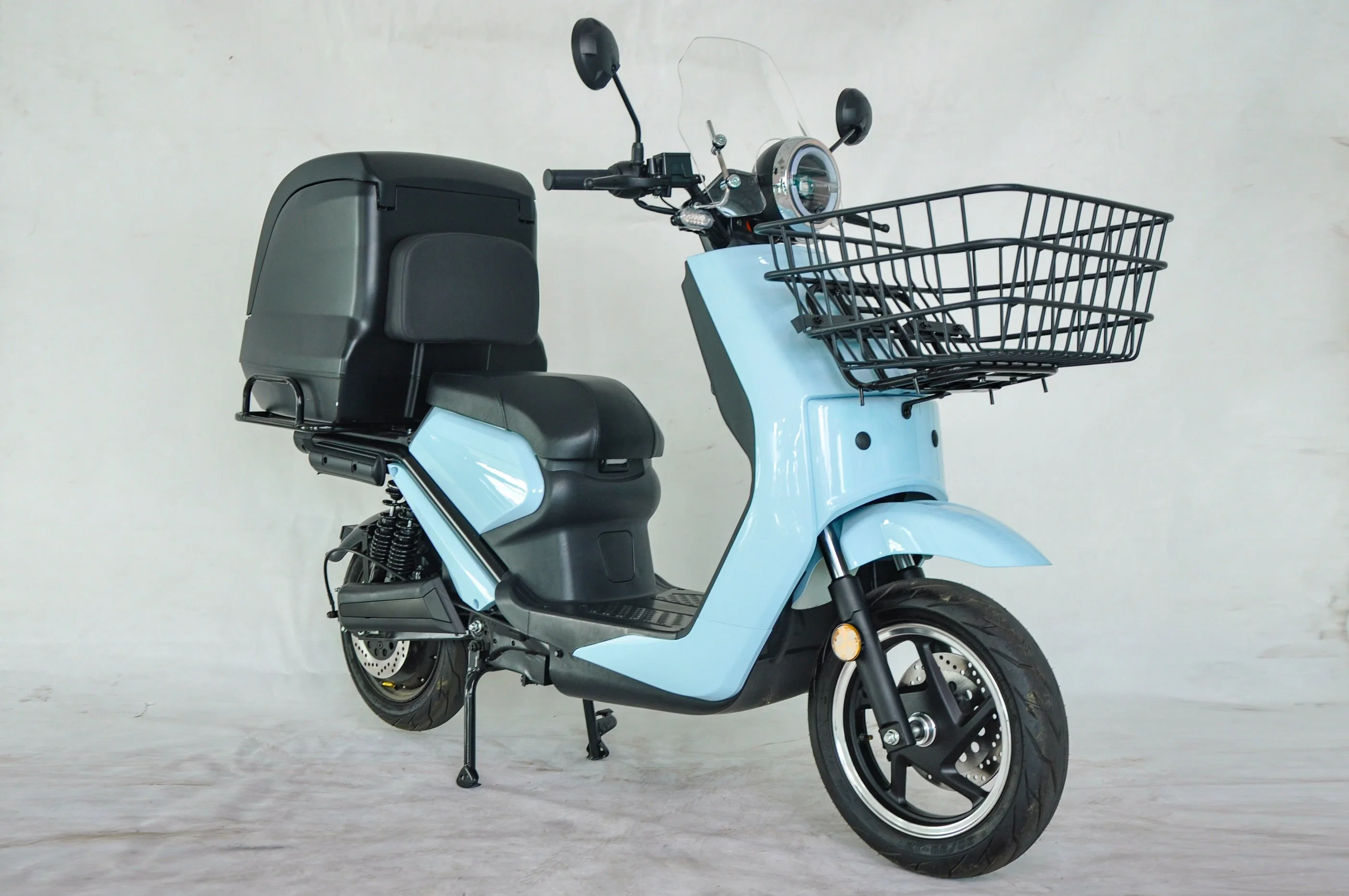 Two-Wheeler Mini Moped Delivery Box Motorcycle E Scooter 45km/H