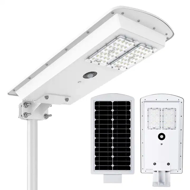 Lâmpada para exterior de 10 W, 30 W, 50 W, com suporte de montagem remota de poste iluminação de segurança para jarda, holofotes para ruas solares de jardim