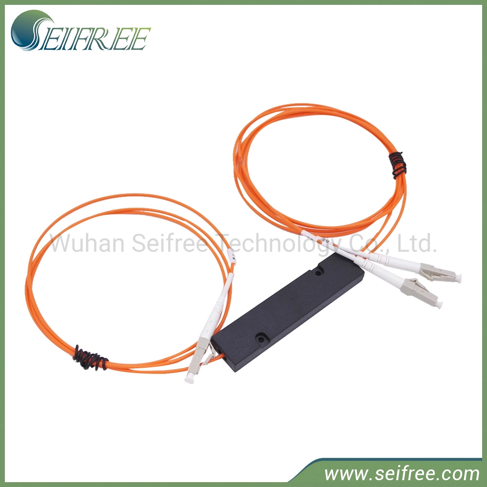 1X2 Dual Window 850/1310nm Multimode Fiber Optic Coupler Splitter