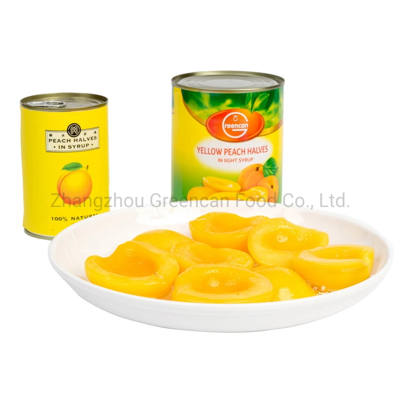 Delicious Healthy Canned Foods Canned Yellow Peach with HACCP Certificate